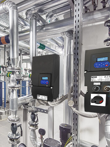 Operation with cetrifugal pumps and i550 protec from Lenze